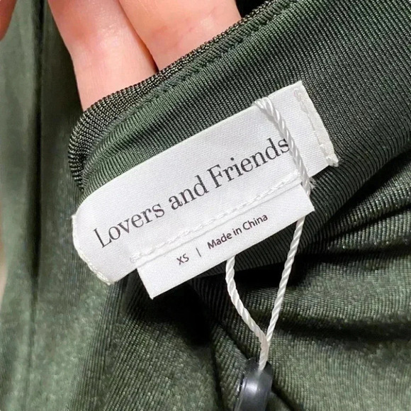 NWT Lovers + Friends Marais Cutout Mini Dress Shrug in Olive Green Size XS - Picture 9 of 11
